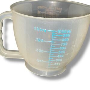 Tupperware 1288 Mix N Store Measuring Pitcher Bowl 4 Cups 32 oz 1 Liter Vintage